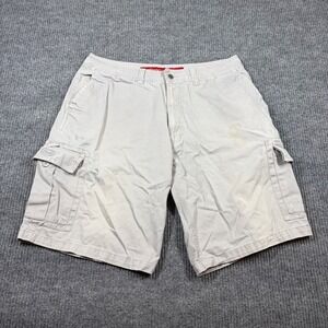 Ecko Unlimited Shorts Men's 36 Cargo Beige Cotton Foundry Utility Pockets